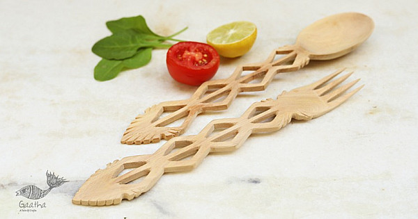 Handmade Udayagiri Wooden Serving & Cooking Turner main image 0